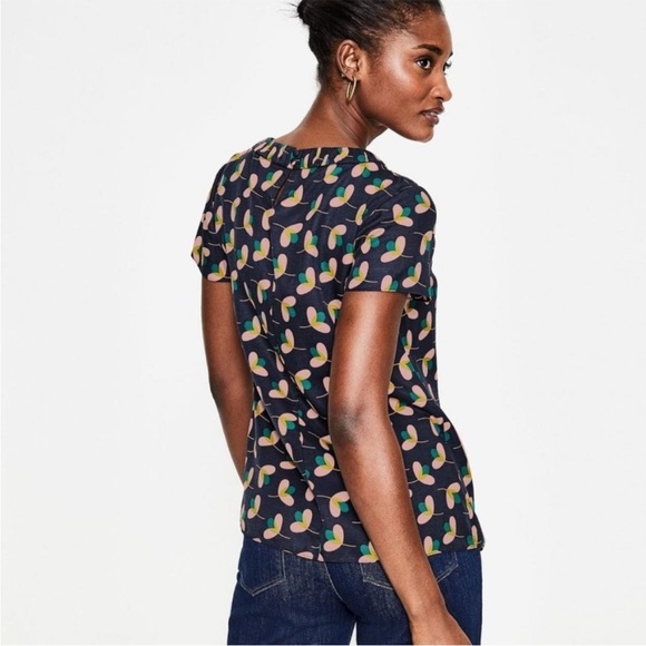 Boden Multicolor Patterned Blouse silky size 8 - Picture 4 of 7